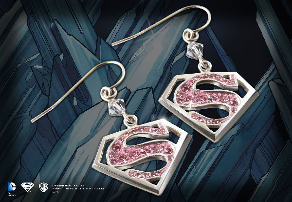 Supergirl - Boucles d’oreilles cristal rose Supergirl - Boucles d’oreilles cristal rose