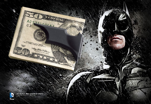 The Batarang™ - Folding Money Clip-Black Satin The Batarang™ - Folding Money Clip-Black Satin