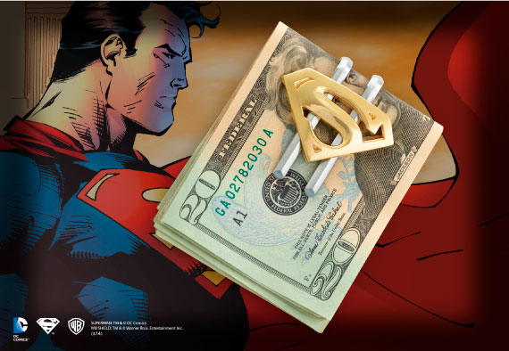 Superman Returns™ Shield Money Clip - Gold Plated Superman Returns™ Shield Money Clip - Gold Plated