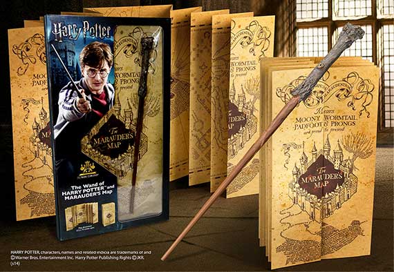 Harry Potter Wand and Marauders Map - Blister Harry Potter Wand and Marauders Map - Blister