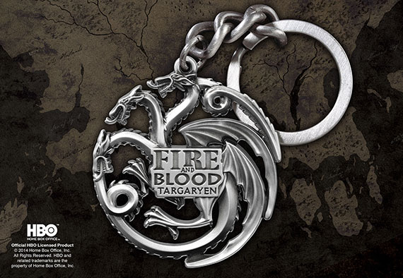 GOT - TARGARYEN Sigil Key Chain (steel gray) GOT - TARGARYEN Sigil Key Chain (steel gray)