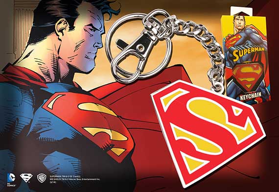 Superman 5cm Colour Logo Keychain Superman 5cm Colour Logo Keychain