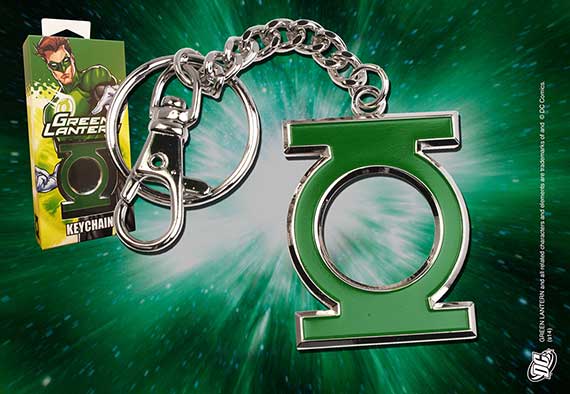 Green Lantern Shaped Colour Keychain Green Lantern Shaped Colour Keychain
