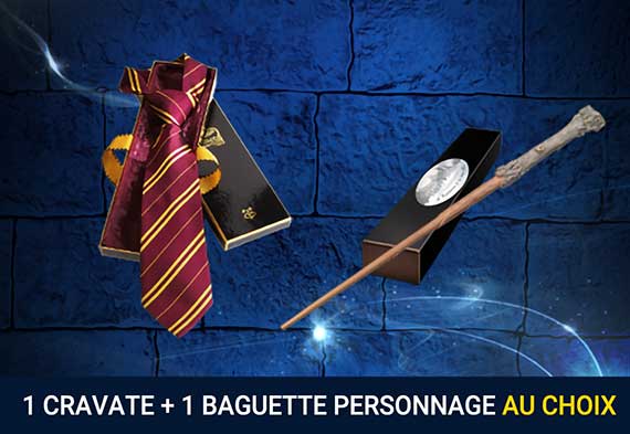 Pack Tie + character’s wand Pack Tie + character’s wand