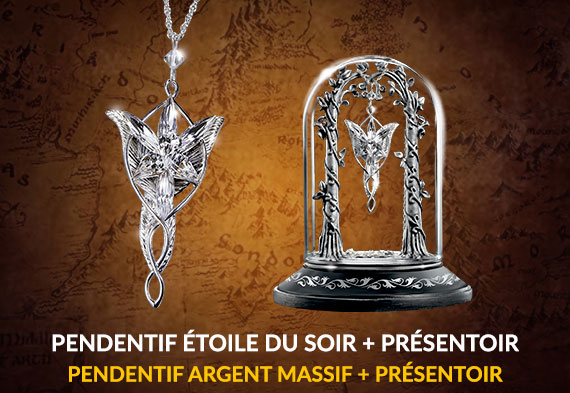 Pack duo Arwen - Sterling Silver Evenstar and display - The Lord of the Rings Pack duo Arwen - Sterling Silver Evenstar and display - The Lord of the Rings